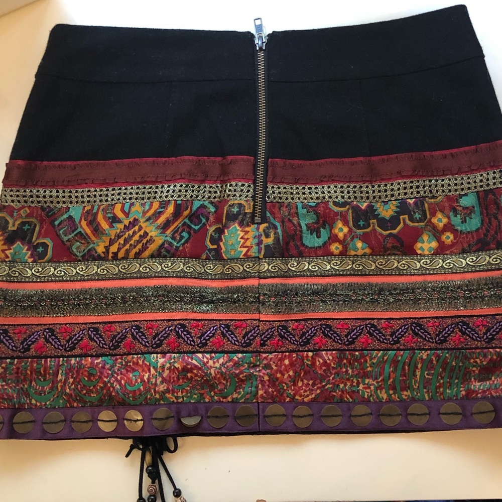 Nanette Lepore Tribal Beaded Skirt - Picture 2 of 6